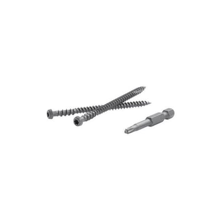 Fastenmaster Fastenmaster 5000266 TrapEase 2.5 in. Torx TTAP Star Head Zinc Carbon Steel Composite Deck Screws; Spiced Rum - 350 Per Box 5000266